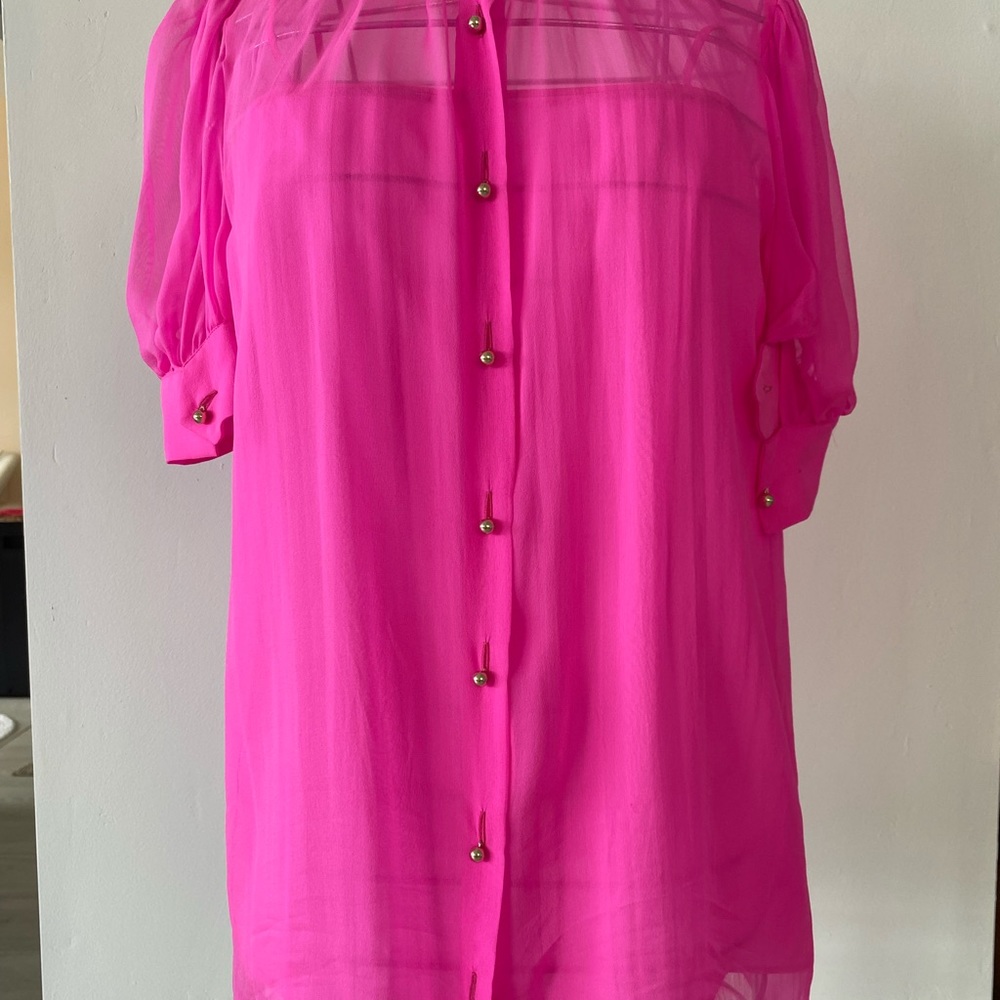 Emilio Pucci pink blouse with lining - Picture 6 of 8